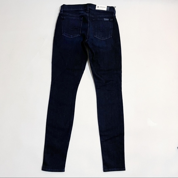 New 7 For All Mankind Gwenevere Skinny Jeans Sz 26 - Picture 9 of 10